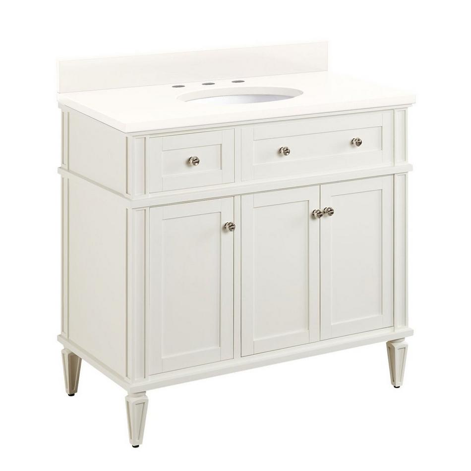 36" Elmdale Vanity for Undermount Sink - White - Arctic White 8" - Sink, , large image number 0