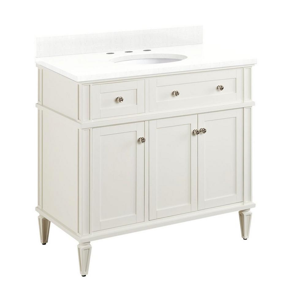 36" Elmdale Vanity for Undermount Sink - White - Feathered White 8" - Sink, , large image number 0