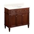 36" Elmdale Vanity for Undermount Sink - Antique Brown - Arctic White 8" - White Sink, , large image number 0