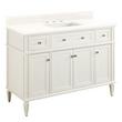 48" Elmdale Vanity for Rect Undermnt Sink - White - Arctic White 8" - Sink, , large image number 0