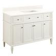 48" Elmdale Vanity for Rect Undermnt Sink - White - Arctic White no Faucet Holes - Sink, , large image number 0