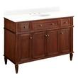 48" Elmdale Vanity for Undermount Sink - Antique Brown - Feathered White 8" - White Sink, , large image number 0
