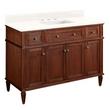 48" Elmdale Vanity for Rectangular Undermount Sink - Antique Brown - Arctic White 8" - White Sink, , large image number 0