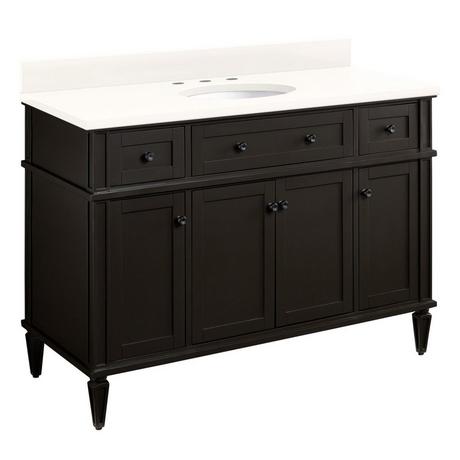 48" Elmdale Vanity for Undermount Sink - Charcoal Black