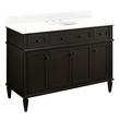 48" Elmdale Vanity for Undermount Sink - Charcoal Black - Feathered White 8" - White Sink, , large image number 0