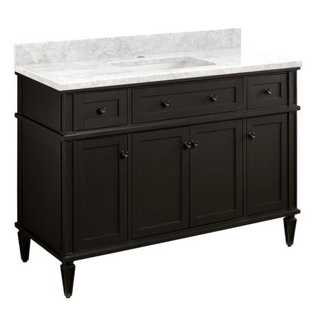 48" Elmdale Vanity for Rectangular Undermount Sink - Charcoal Black