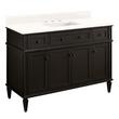 48" Elmdale Vanity for Rectangular Undermount Sink - Charcoal Black - Arctic White 8" - White Sink, , large image number 0