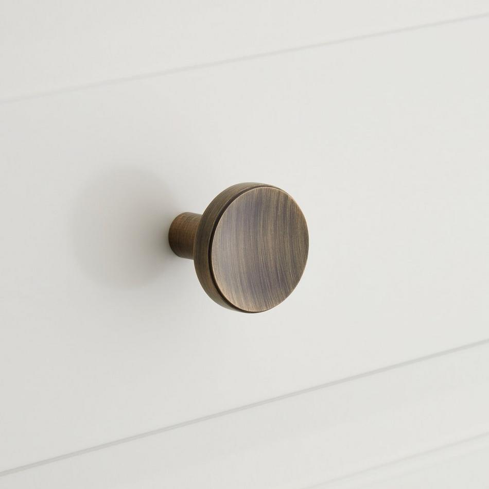 Round solid brass knob - Whitehaus Collection