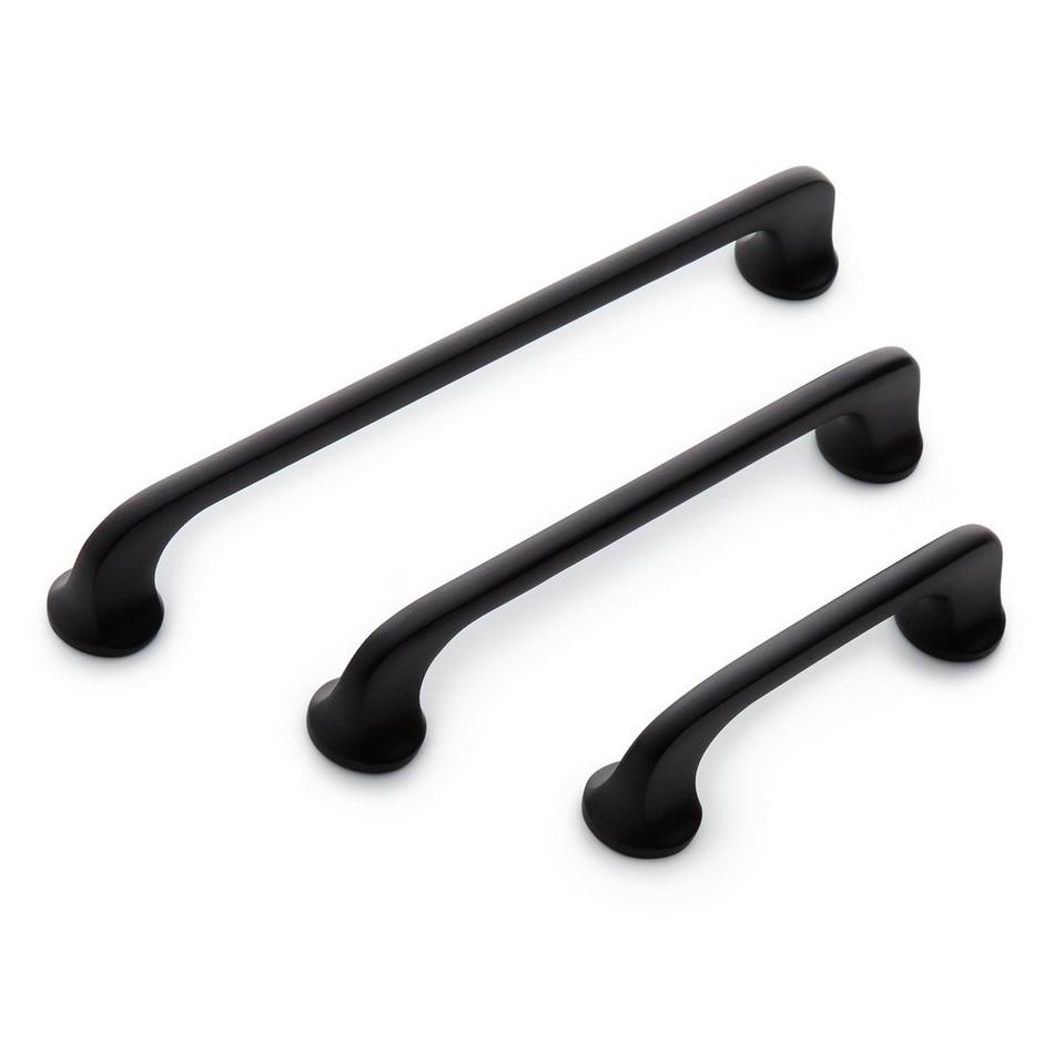 3-3/4" Amarilla Solid Brass Cabinet Pull - Black, , large image number 1
