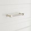 6" Strasbourg Solid Brass Cabinet Pull - Polished Nickel Legs - Satin Nickel Bar, , large image number 0