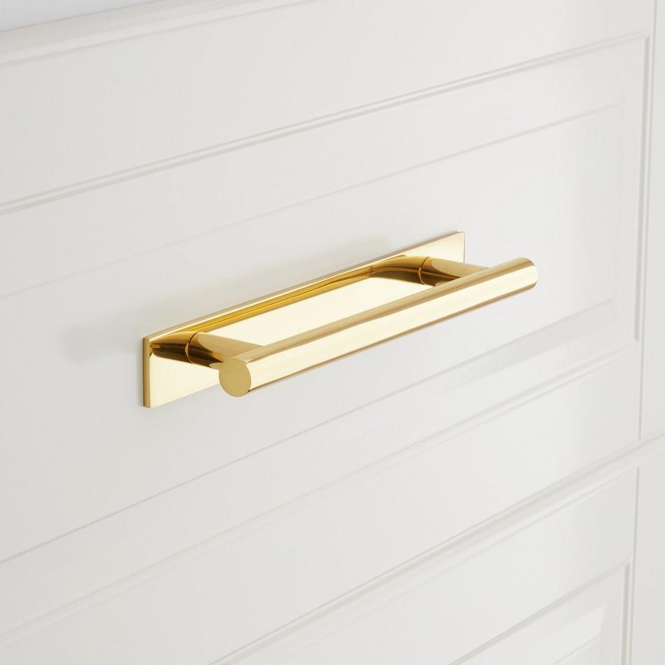 Gold Satin Brass Brushed Modern Cabinet Handles Pulls Kitchen Hardware  Stainless