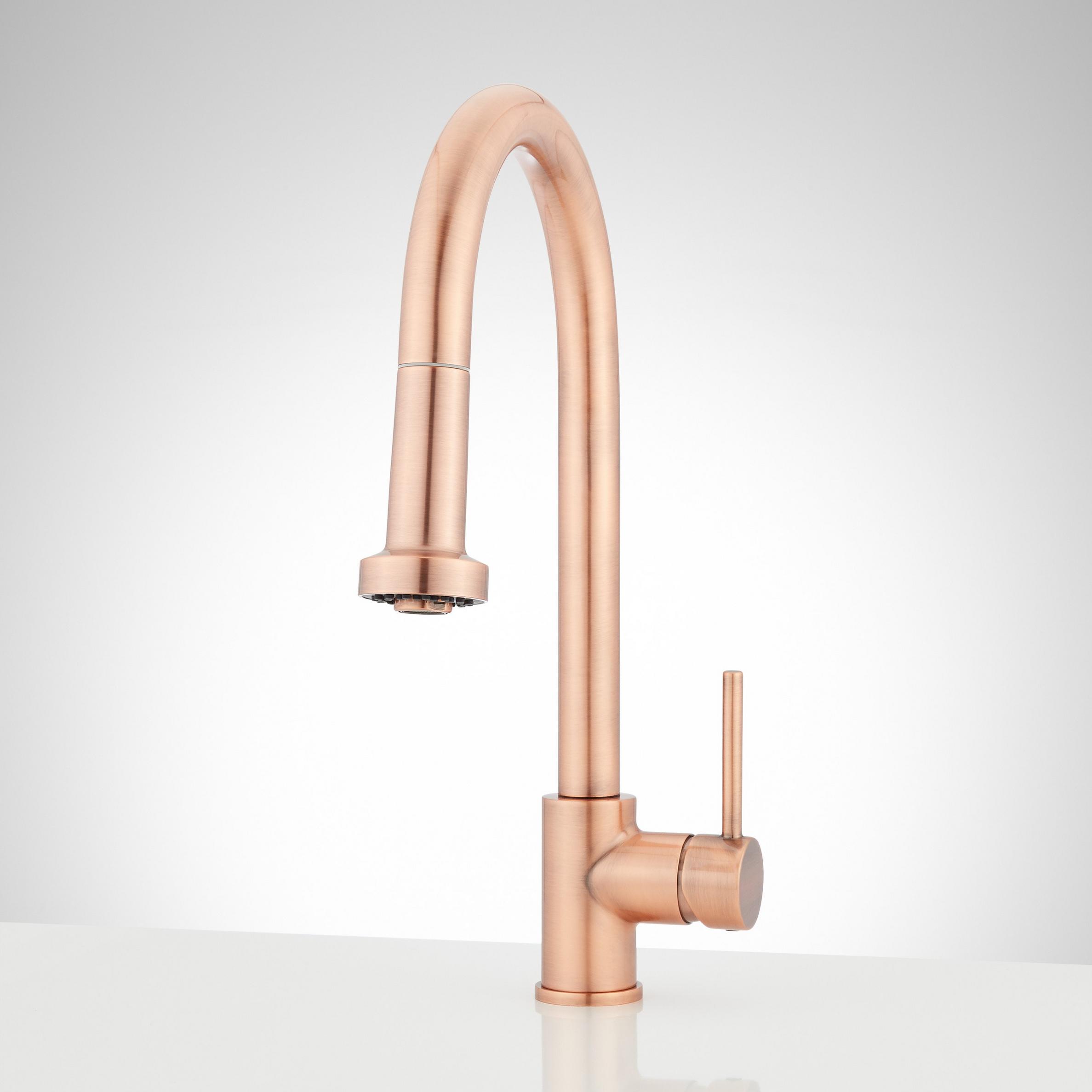 Ridgeway PullDown Kitchen Faucet Satin Copper Signature Hardware