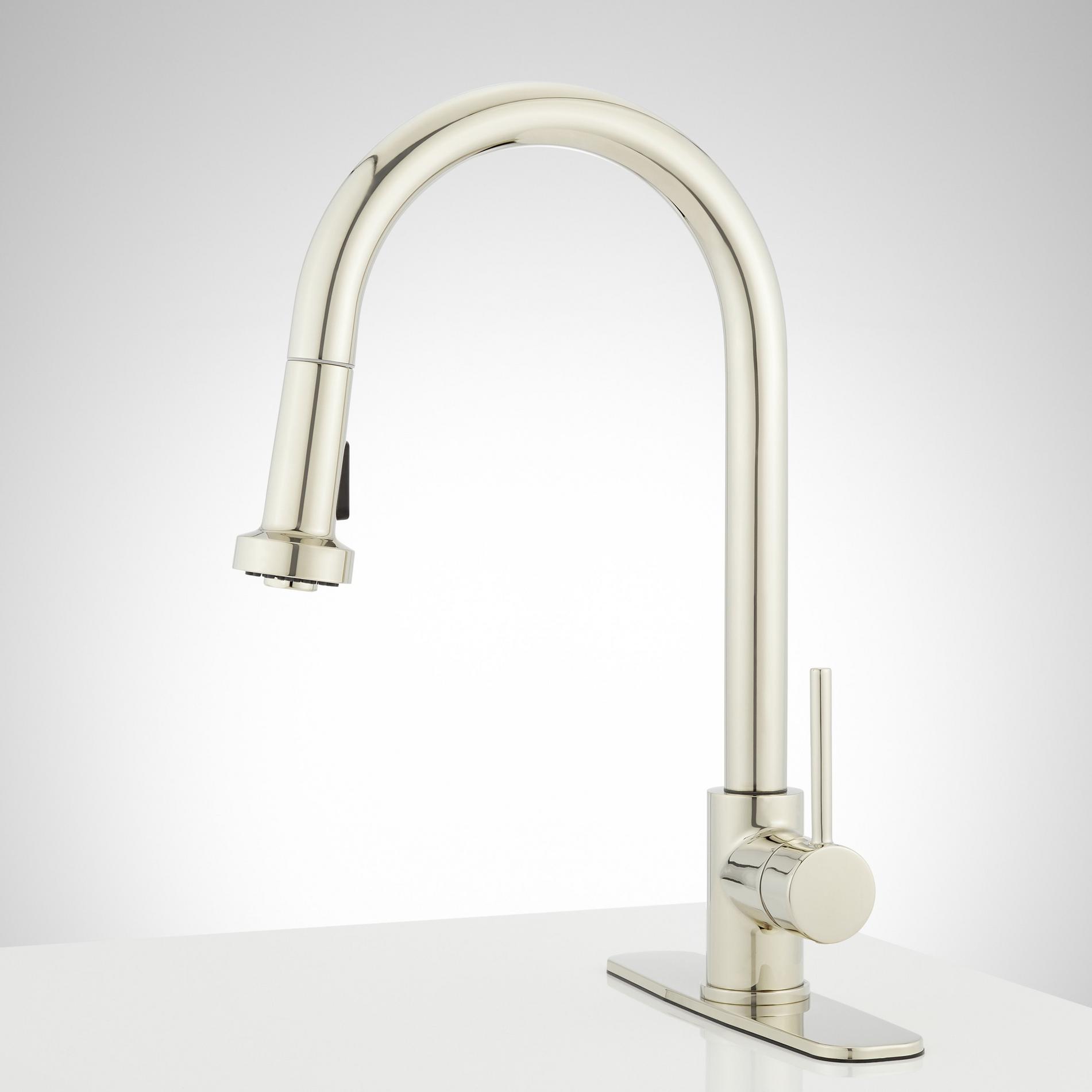 Ridgeway Pull-Down Kitchen Faucet with Deck Plate | Signature Hardware