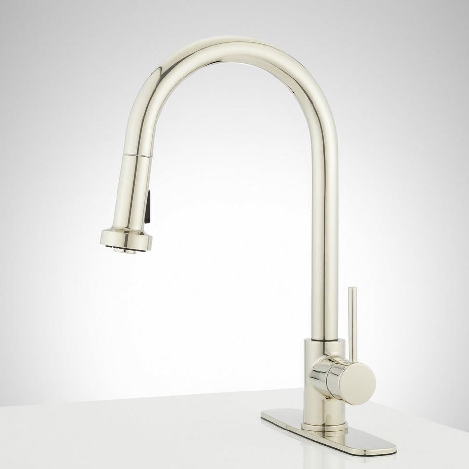 Ridgeway Pull-Down Kitchen Faucet with Deck Plate, , large image number 1