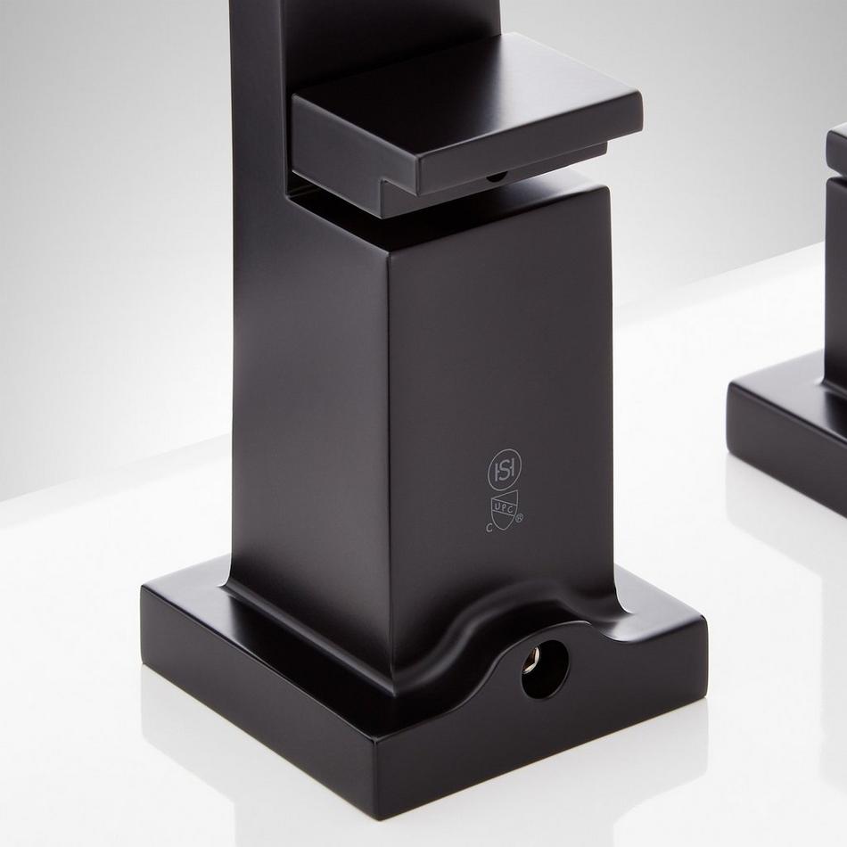Hibiscus 4-Hole Roman Tub Faucet and Hand Shower - Without Rough-In Valve - Matte Black, , large image number 4