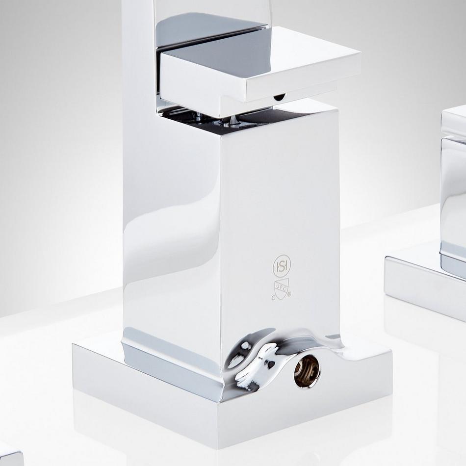 Hibiscus 4-Hole Roman Tub Faucet and Hand Shower - With Rough-In Valve - Chrome, , large image number 4