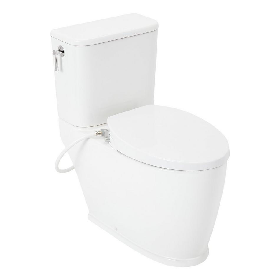 Pendleton Two-Piece Elongated Skirted Toilet with Brookdale Bidet Seat - White, , large image number 1