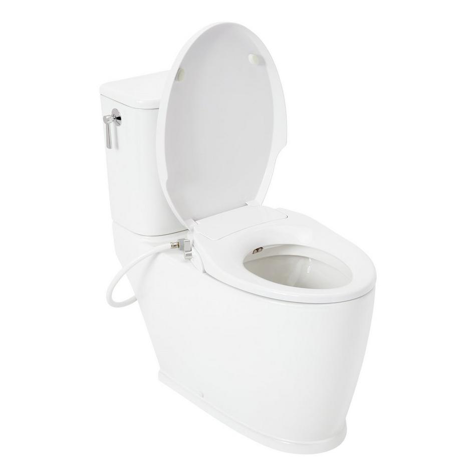 Pendleton Two-Piece Elongated Skirted Toilet with Brookdale Bidet Seat - White, , large image number 2