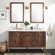 60" Frey Double Vanity for Rectangular Undermount Sinks - Russet Brown, , large image number 0