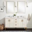 60" Frey Double Vanity for Undermount Sinks - Whitewash, , large image number 0