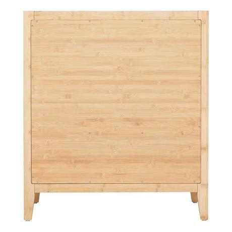 30" Burfield Bamboo Vanity - Natural Bamboo - Vanity Cabinet Only