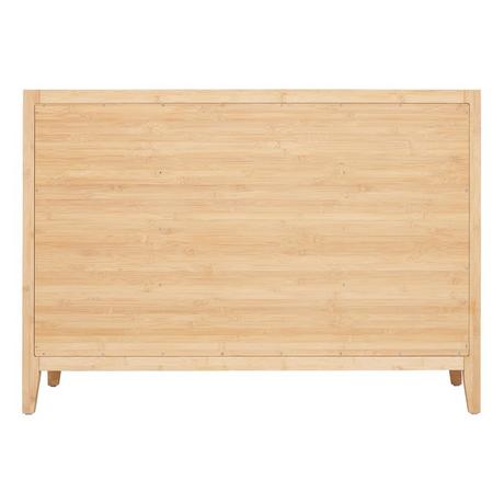 48" Burfield Bamboo Vanity - Natural Bamboo - Vanity Cabinet Only