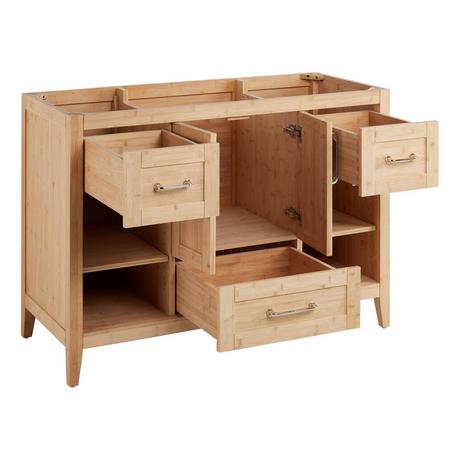 48" Burfield Bamboo Vanity for Undermount Sink - Natural Bamboo