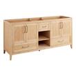 72" Burfield Bamboo Double Vanity - Natural Bamboo - Vanity Cabinet Only, , large image number 0