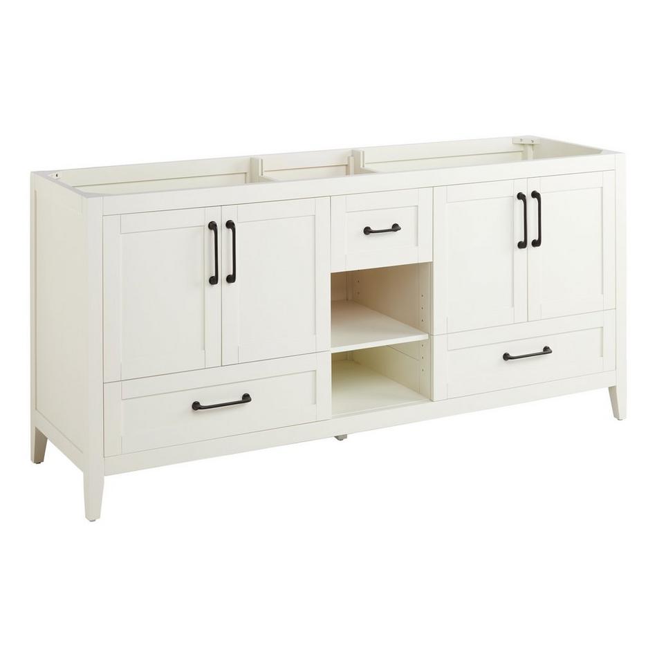 72" Burfield Double Vanity - White - Vanity Cabinet Only, , large image number 0