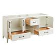 72" Burfield Double Vanity - White - Vanity Cabinet Only, , large image number 1