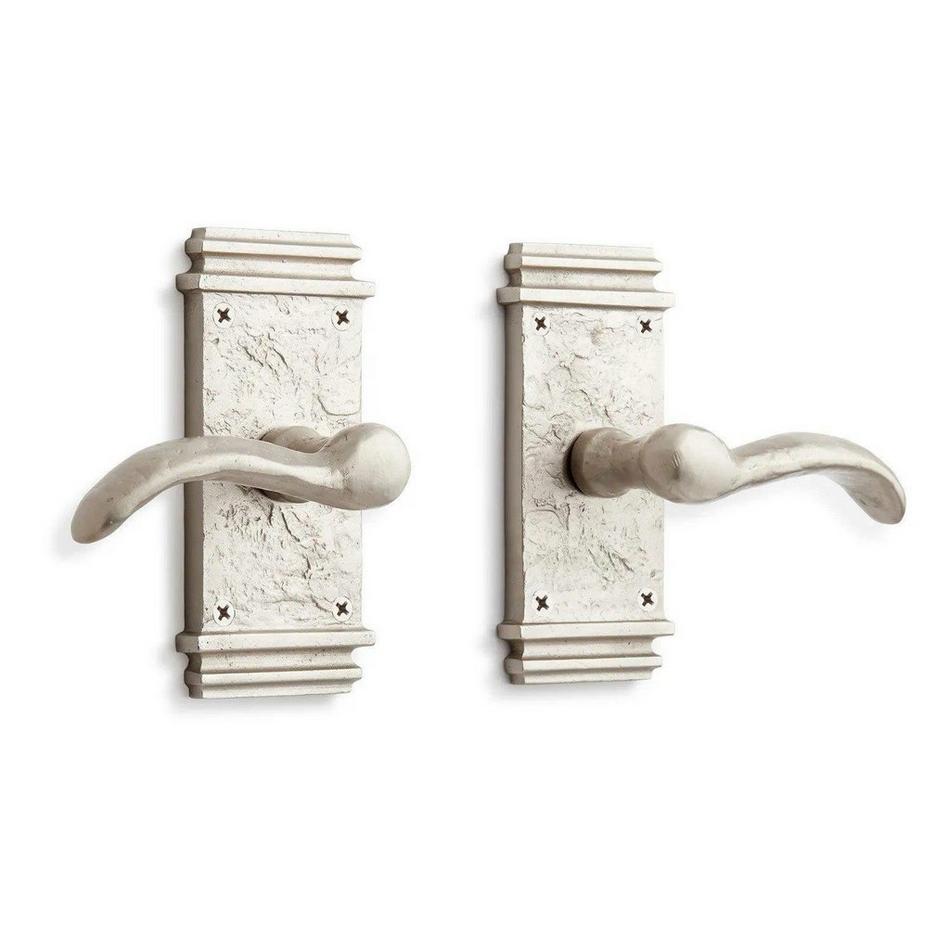 Griggs Brass Passage Interior Door Set - Lever Handle - 2-3/4" Backset - Right Hand - Brushed Ni, , large image number 0