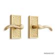 Traeger Solid Brass Interior Door Set - Lever Handle - Passage - Right Hand, , large image number 1