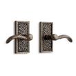 Traeger Bronze Privacy Interior Door Set - Lever Handle 2-3/4" Backset - Right Hand - Antique Pewter, , large image number 0