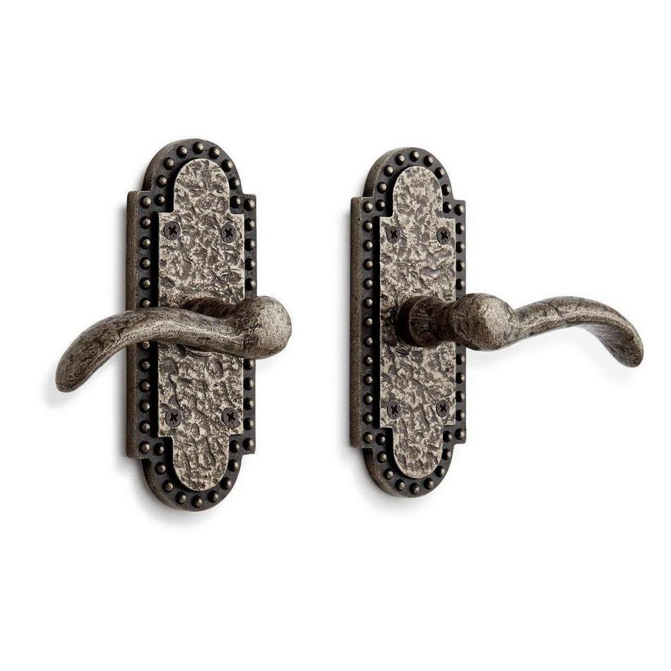 Marconi Bronze Passage Interior Door Set - Lever Handle 2-3/4" Backset - Right Hand - Antique Pe, , large image number 0