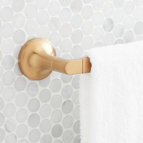 Lentz Towel Bar in Brushed Gold