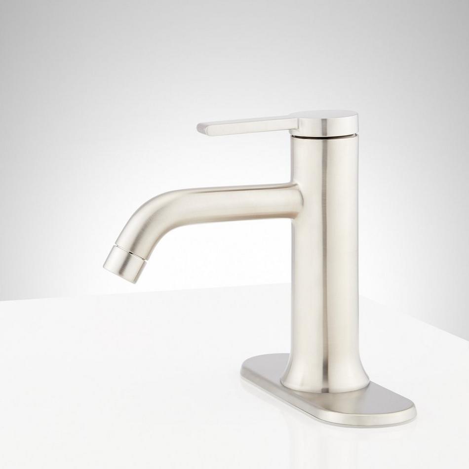 Lentz Single-Hole Bathroom Faucet with Deck Plate, , large image number 5