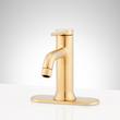 Lentz Single-Hole Bathroom Faucet with Deck Plate, , large image number 1