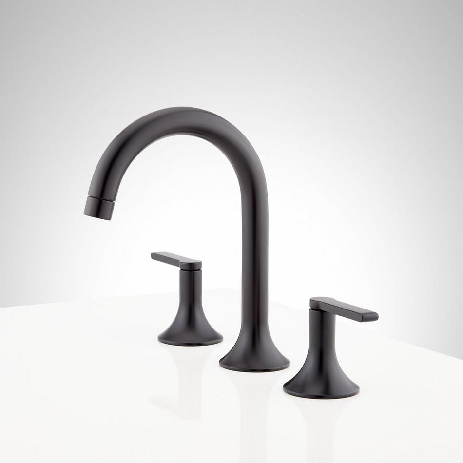 Lentz Widespread Bathroom Faucet - Lever Handles - Matte Black, , large image number 2