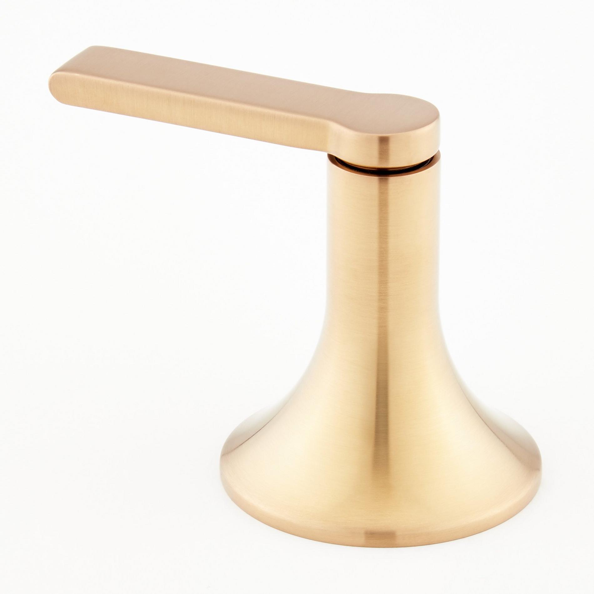 Lentz Widespread Bathroom Faucet Lever Handles Brushed Gold