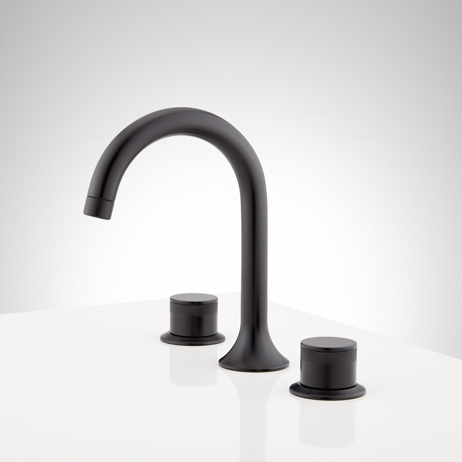 Lentz Widespread Bathroom Faucet - Knob Handles | Signature Hardware