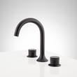 Lentz Widespread Bathroom Faucet - Knob Handles - Matte Black, , large image number 2