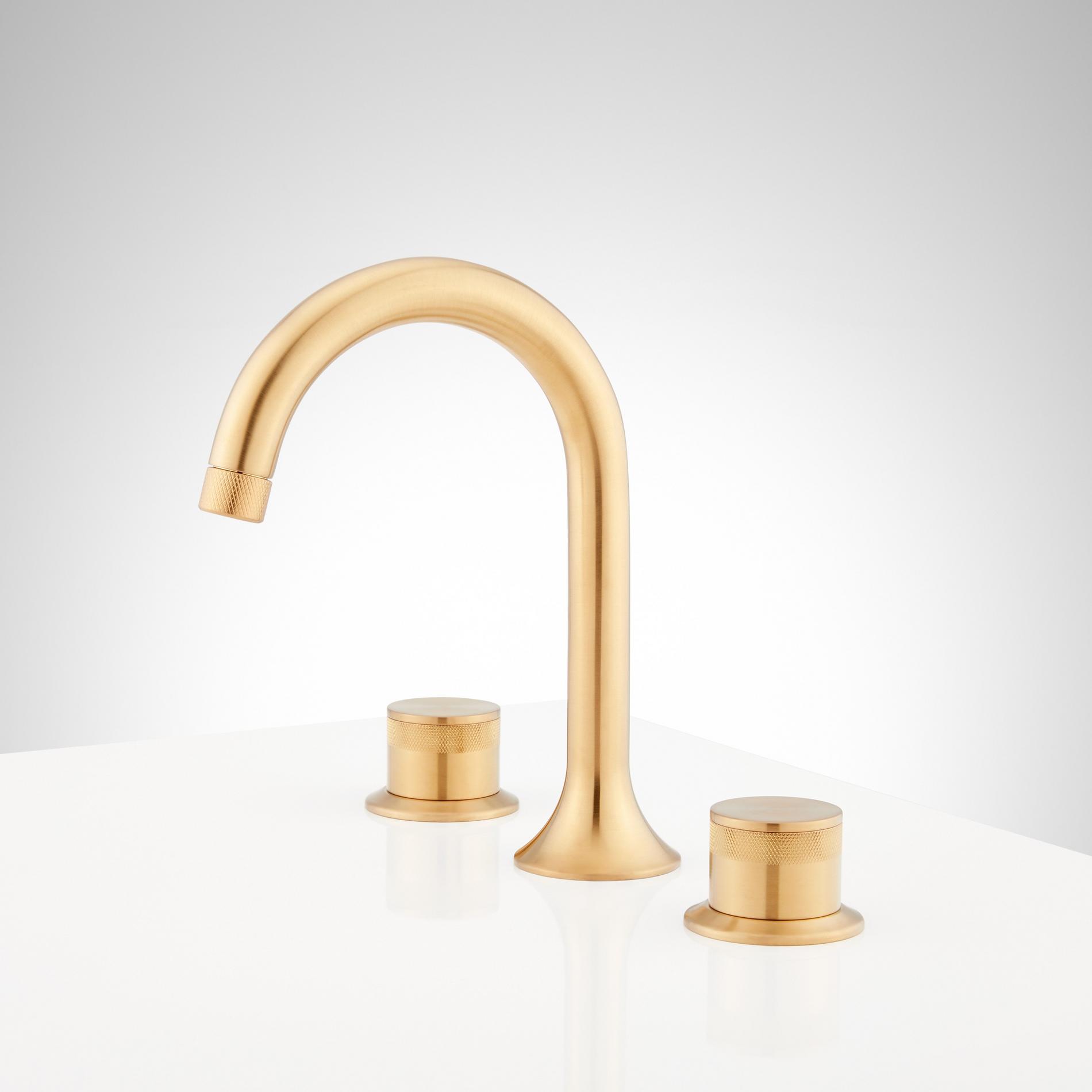 Lentz Widespread Bathroom Faucet - Knob Handles | Signature Hardware