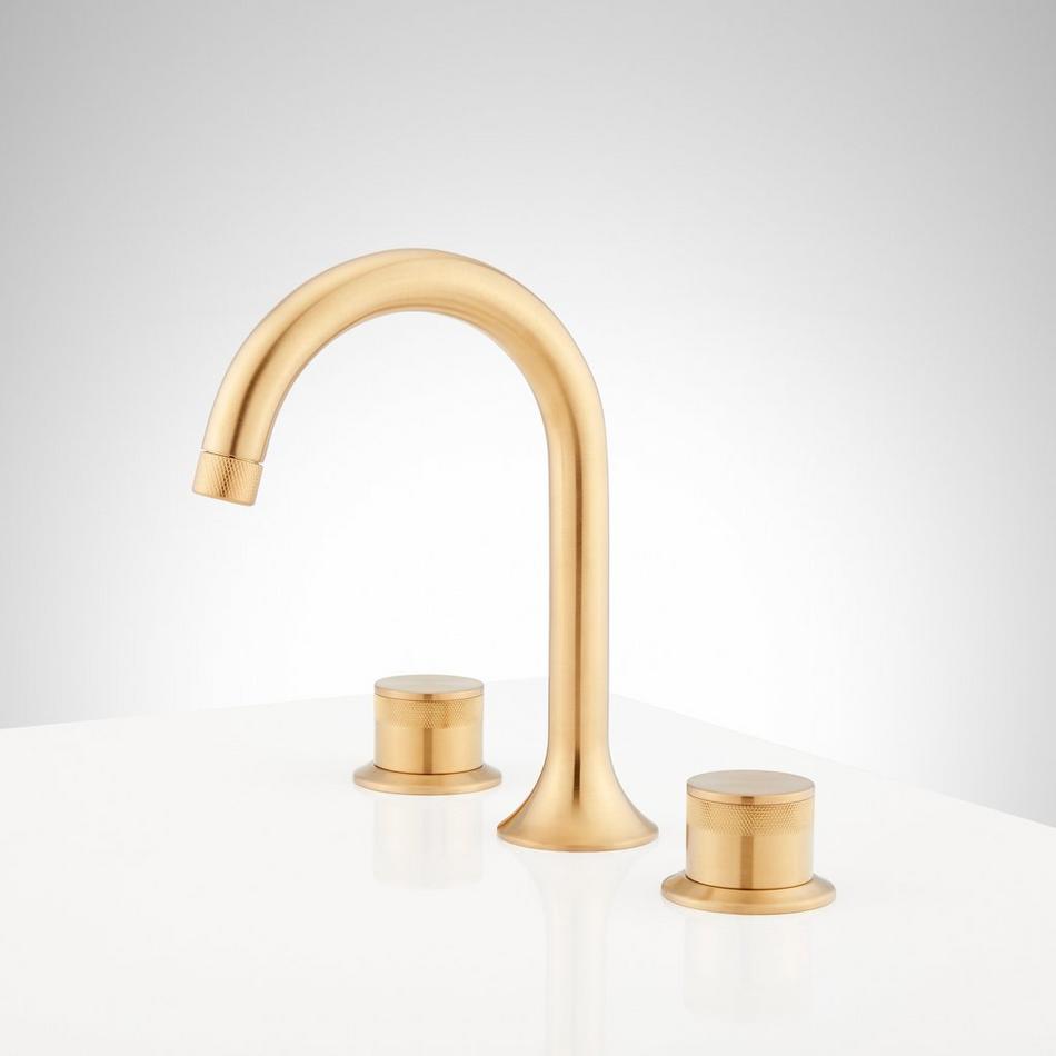 Lentz Widespread Bathroom Faucet - Knob Handles - Brushed Gold, , large image number 1