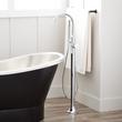Lentz Freestanding Tub Faucet with Rough-In Valve with Stops - Knob Handle - Chrome, , large image number 0