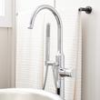 Lentz Freestanding Tub Faucet with Rough-In Valve with Stops - Knob Handle - Chrome, , large image number 1