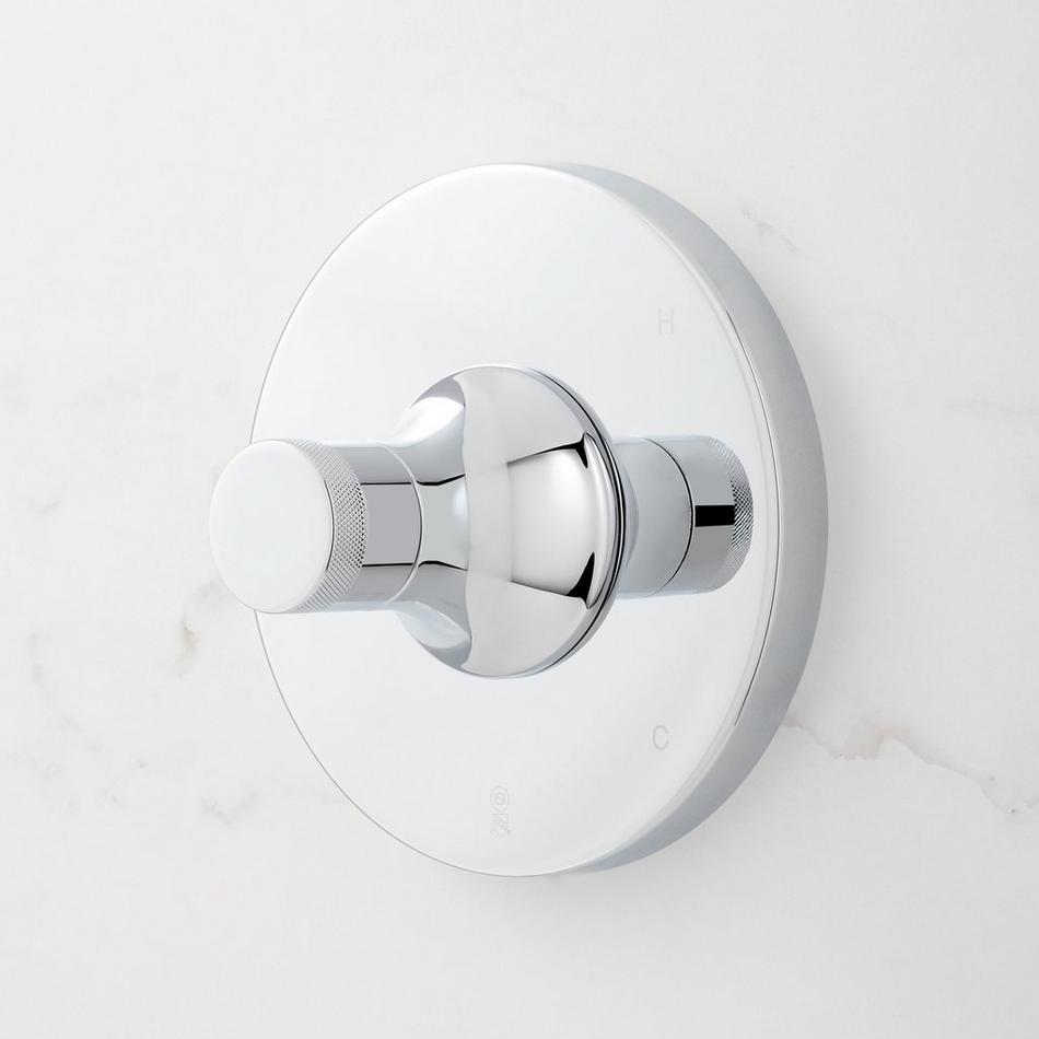 Lentz Trim and Pressure Balance Valve - Knob Handle - Chrome, , large image number 0