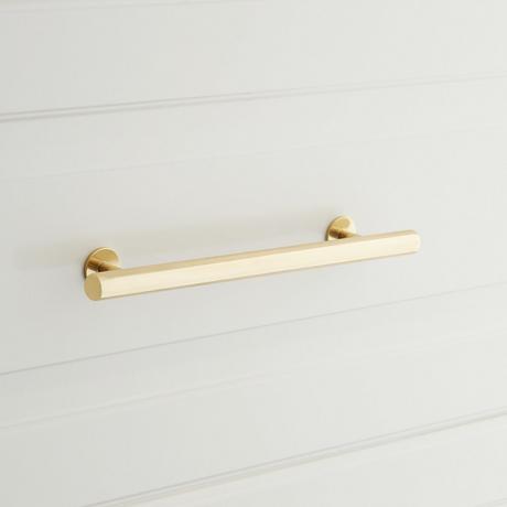 Diehl Adjustable Round Brass Drawer Pull