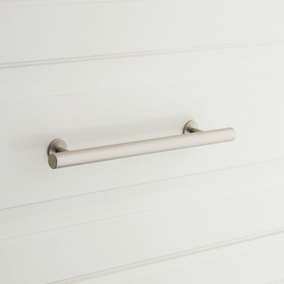 8" Diehl Adjustable Round Brass Drawer Pull - Brushed Nickel, , large image number 0
