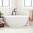 59" Catino Solid Surface Freestanding Tub - Matte Finish, , large image number 0