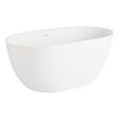 59" Catino Solid Surface Freestanding Tub - Matte Finish, , large image number 1